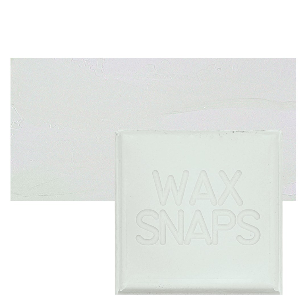 Open in modal - Enkaustikos Wax Snaps Encaustic Paint - Zinc White (French), 40 ml snaps and swatch