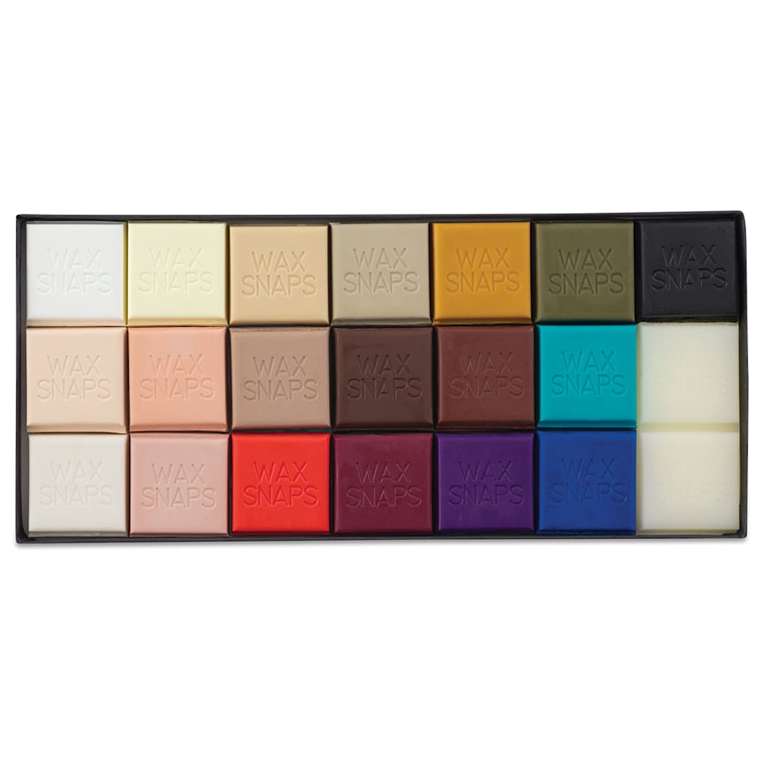 Open in modal - Enkaustikos Wax Snaps Encaustic Paints - Lora Murphy Set shown in open package
