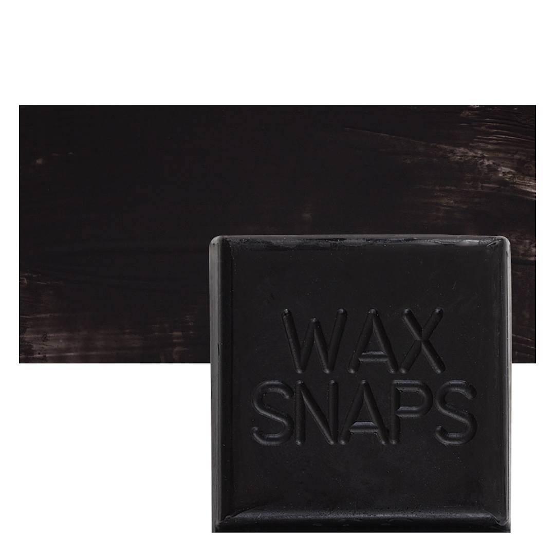 Open in modal - Enkaustikos Wax Snaps Encaustic Paint - Mars Black, 40 ml snaps and swatch
