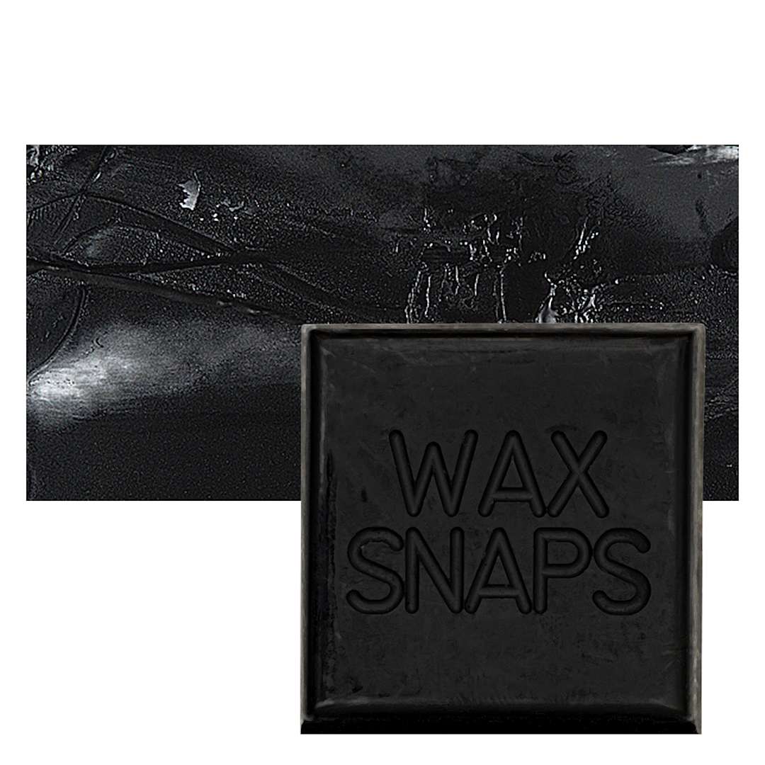 Open in modal - Enkaustikos Wax Snaps Encaustic Paint - Jet Black, 40 ml snaps and swatch