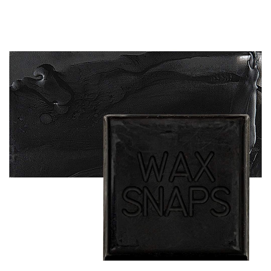 Open in modal - Enkaustikos Wax Snaps Encaustic Paint - Bone Black, 40 ml snaps and swatch