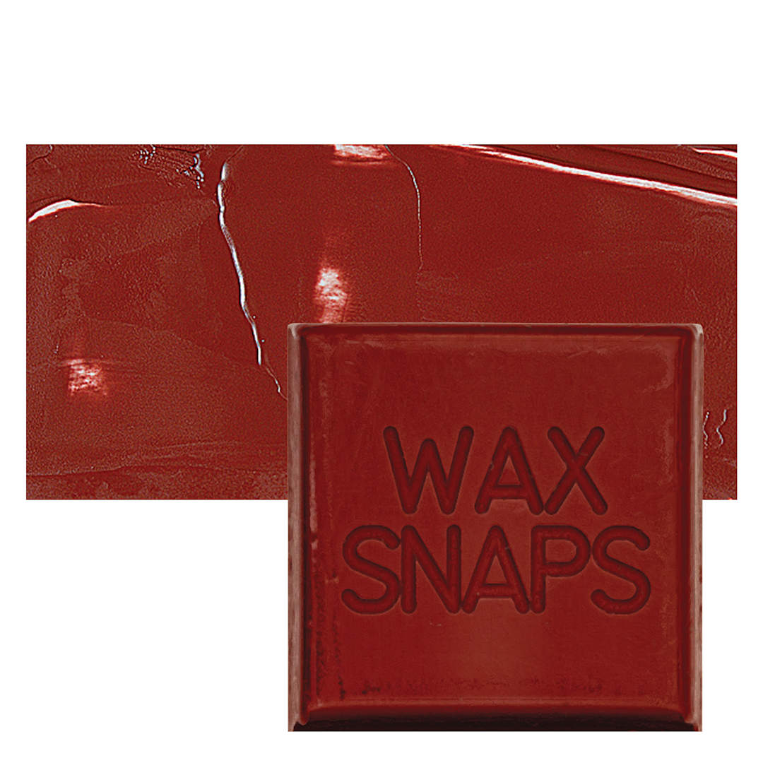 Open in modal - Enkaustikos Wax Snaps Encaustic Paint - Mars Venetian Red, 40 ml snaps and swatch