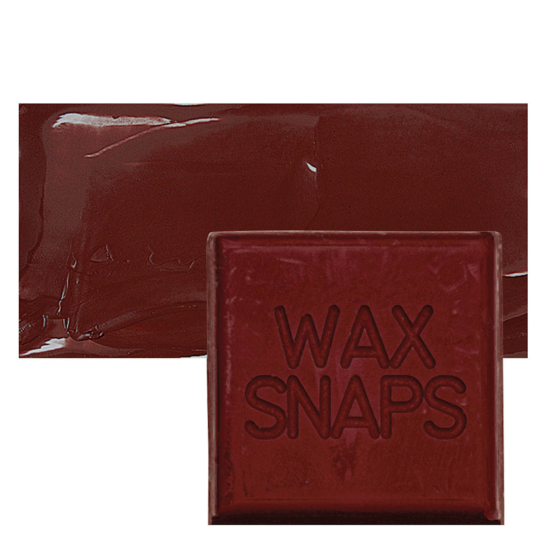 Open in modal - Enkaustikos Wax Snaps Encaustic Paint - Cadmium Maroon, 40 ml snaps and swatch
