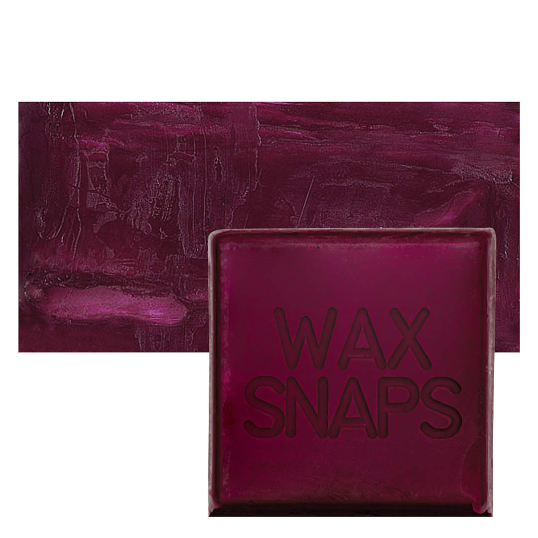 Open in modal - Enkaustikos Wax Snaps Encaustic Paint - Quinacridone Magenta, 40 ml snaps and swatch