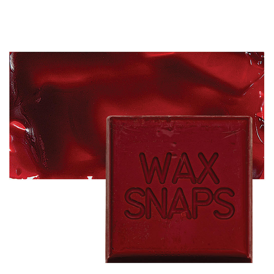 Open in modal - Enkaustikos Wax Snaps Encaustic Paint - Alizarin Crimson, 40 ml snaps and swatch