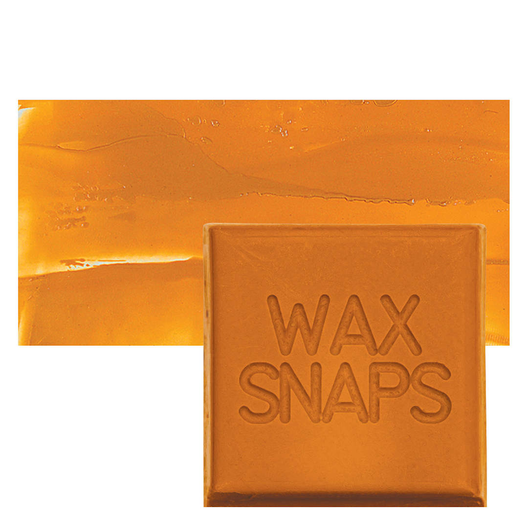 Open in modal - Enkaustikos Wax Snaps Encaustic Paint - Yellow Ochre, 40 ml snaps and swatch