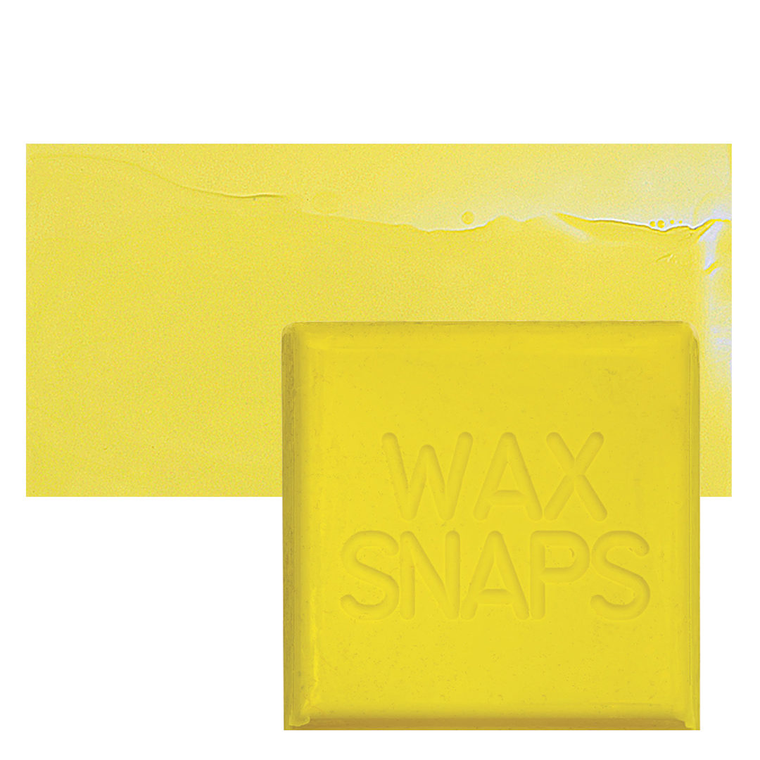 Open in modal - Enkaustikos Wax Snaps Encaustic Paint - Nickel Titanate Yellow, 40 ml snaps and swatch