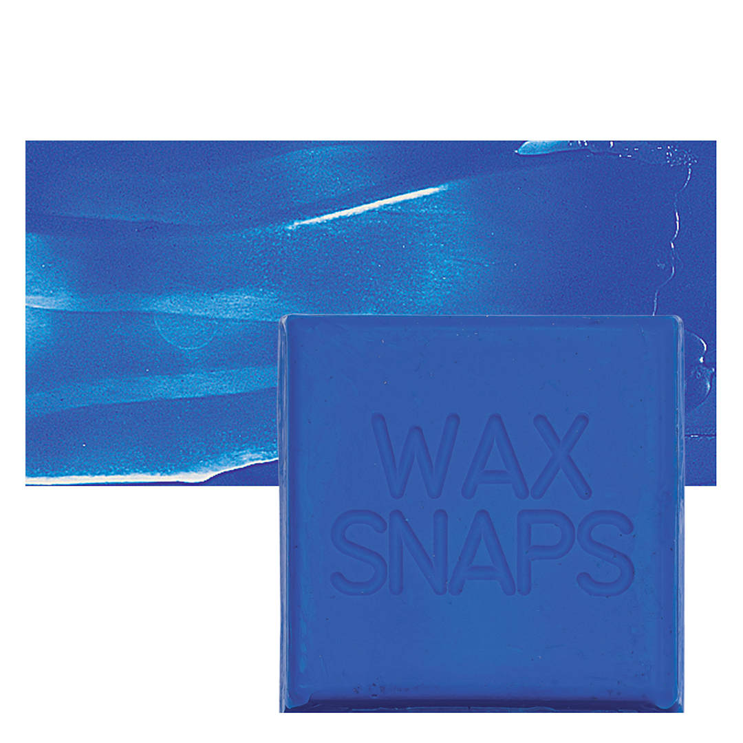 Open in modal - Enkaustikos Wax Snaps Encaustic Paint - French Ultramarine Light, 40 ml snaps and swatch