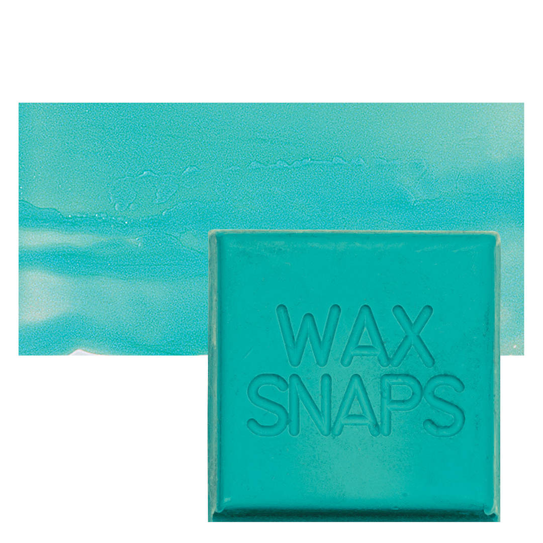 Open in modal - Enkaustikos Wax Snaps Encaustic Paint - Opal Aquamarine, 40 ml snaps and swatch