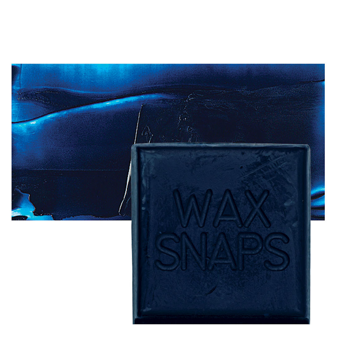 Open in modal - Enkaustikos Wax Snaps Encaustic Paint - Phthalo Blue Red Shade, 40 ml  snaps and swatch