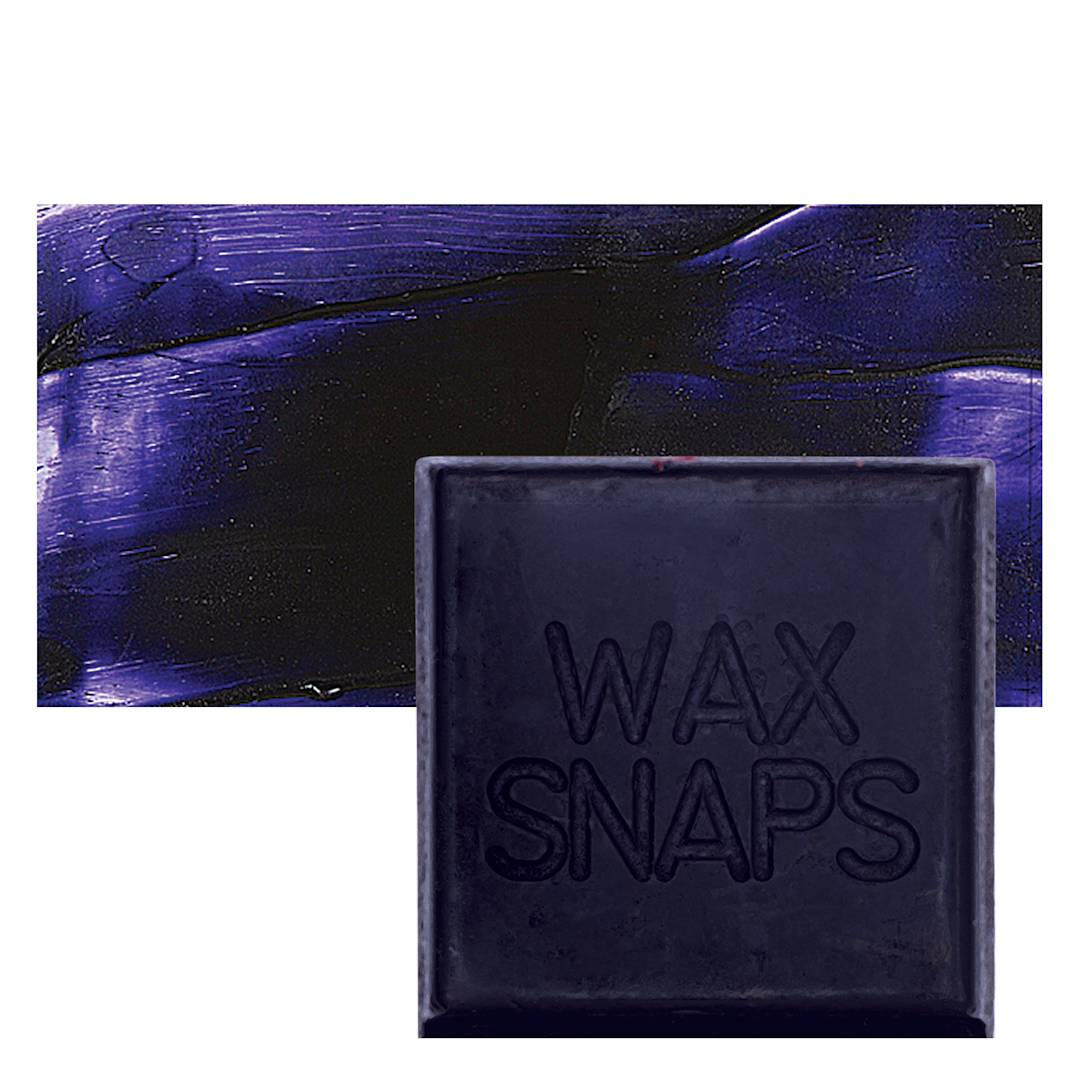 Open in modal - Enkaustikos Wax Snaps Encaustic Paint - Dioazine Purple, 40 ml snaps and swatch