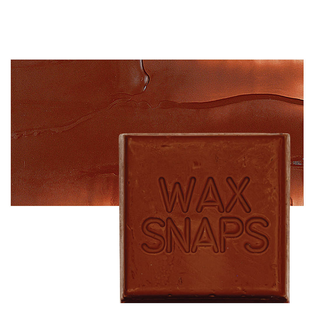 Open in modal - Enkaustikos Wax Snaps Encaustic Paint - Burnt Sienna, 40 ml snaps and swatch