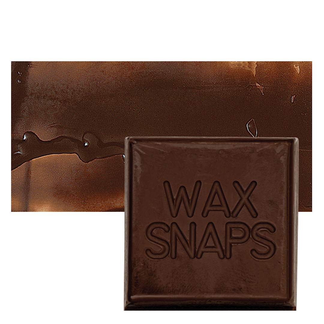 Open in modal - Enkaustikos Wax Snaps Encaustic Paint - Burnt Umber, 40 ml snaps and swatch