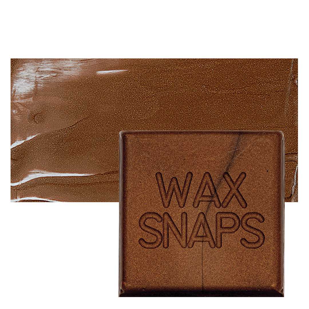 Open in modal - Enkaustikos Wax Snaps Encaustic Paint - Antique Bronze Pearl, 40 ml snaps and swatch