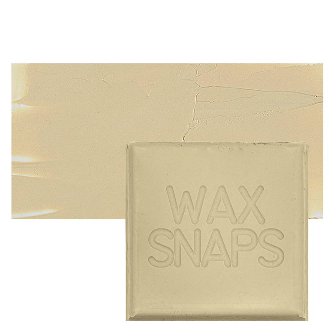 Open in modal - Enkaustikos Wax Snaps Encaustic Paint - Titanium Buff Light, 40 ml snaps and swatch