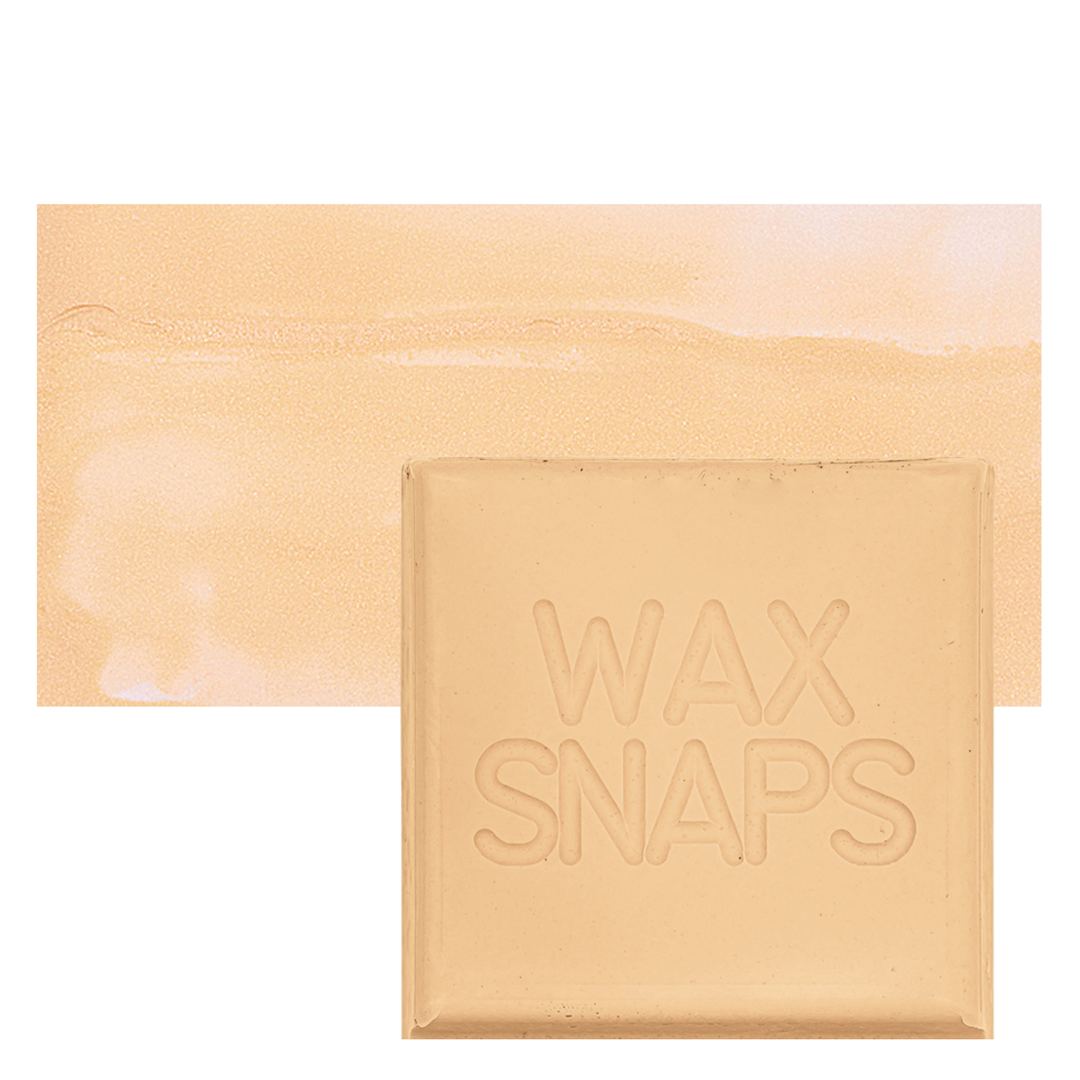 Open in modal - Enkaustikos Wax Snaps Encaustic Paint - Titanium Golden Buff, 40 ml snaps and swatch