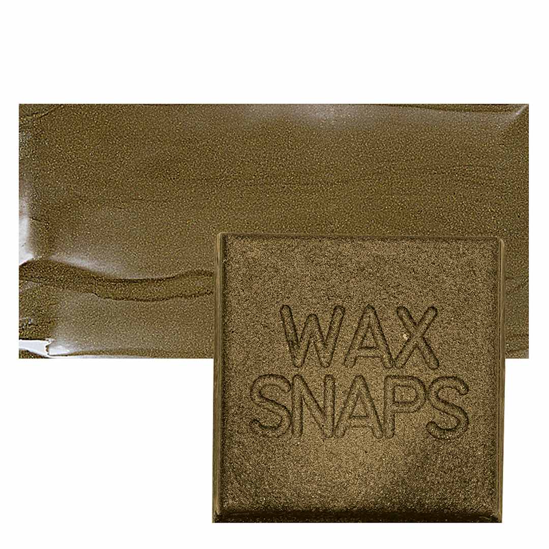 Open in modal - Enkaustikos Wax Snaps Encaustic Paint - Antique Gold Pearl, 40 ml snaps and swatch