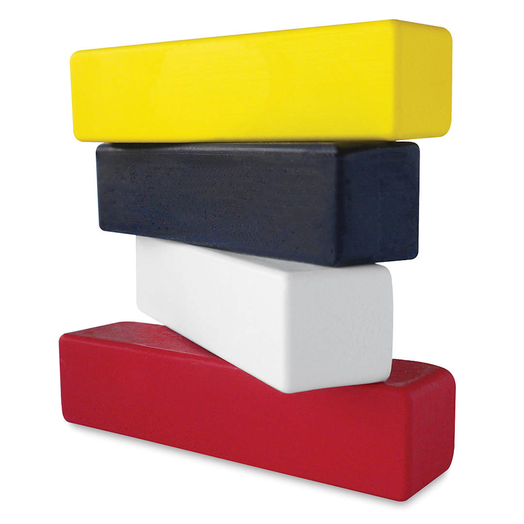 Open in modal - Enkaustikos EnkaustiKolors Paint Set - Set of 4 Primary Colors shown stacked 