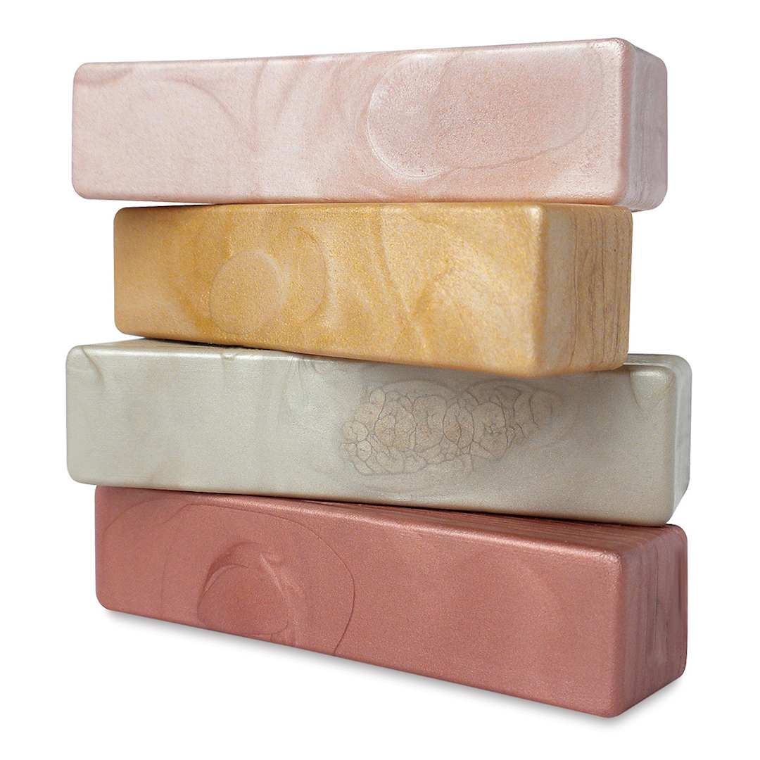 Open in modal - Enkaustikos EnkaustiKolors Paint Set - Set of 4 Shimmer Colors shown stacked 