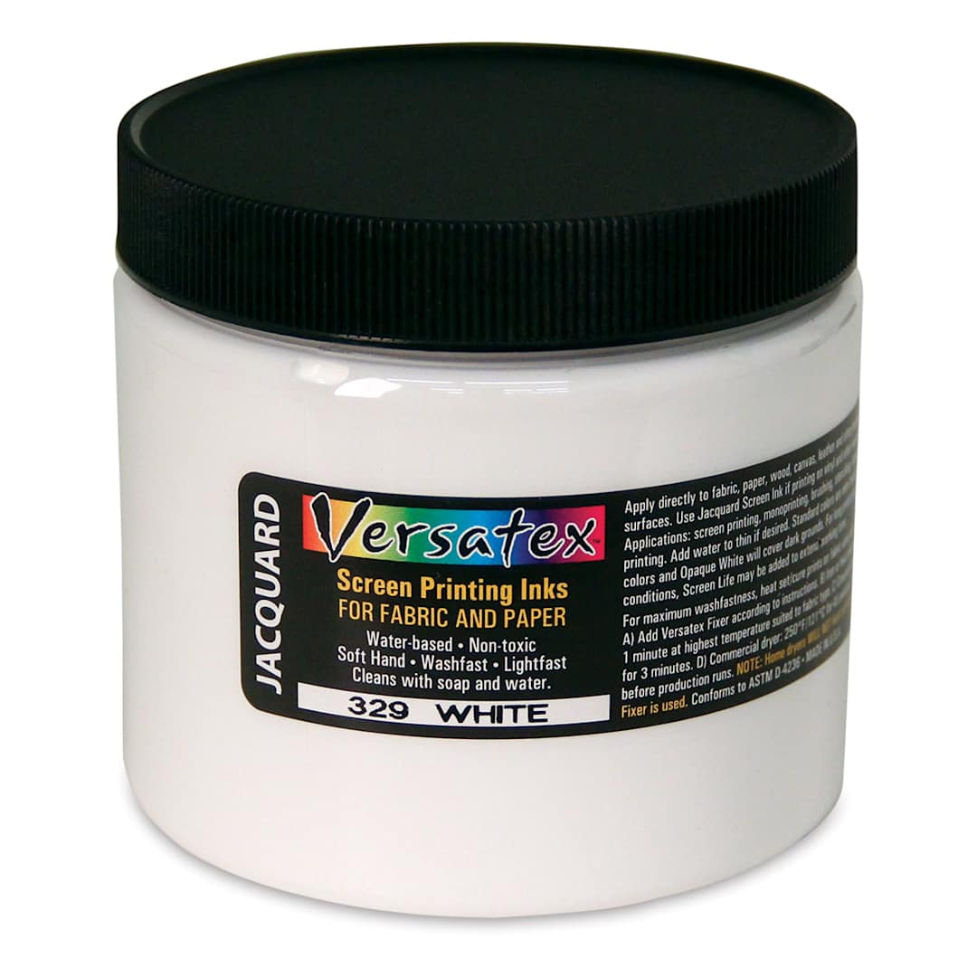 Open in modal - Jacquard Versatex Screen Printing Ink - White, 16 oz  Jar