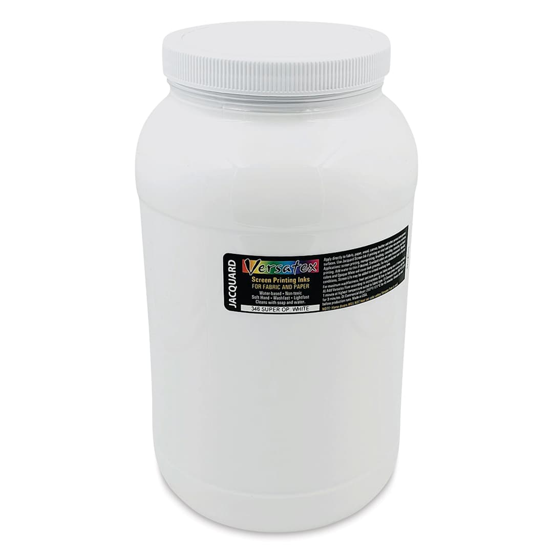 Open in modal - Jacquard Versatex Screen Printing Ink - Super Opaque White, 128 oz jar