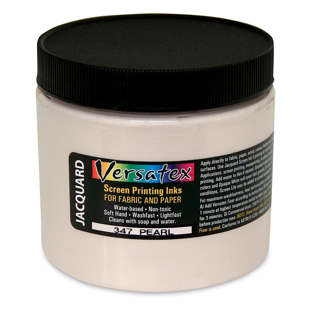 Open in modal - Jacquard Versatex Screen Printing Ink - Pearl, 16 oz jar