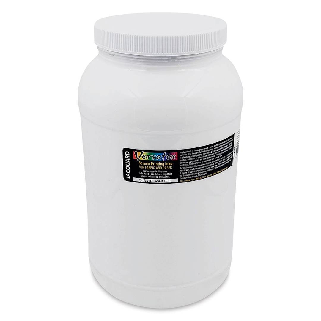 Open in modal - Jacquard Versatex Screen Printing Ink - Opaque White, 128 oz jar
