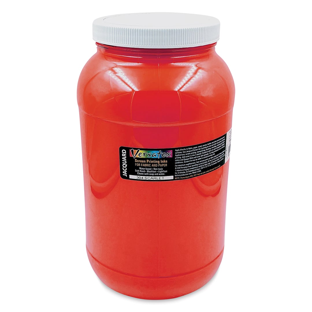 Open in modal - Jacquard Versatex Screen Printing Ink - Scarlet, 128 oz jar