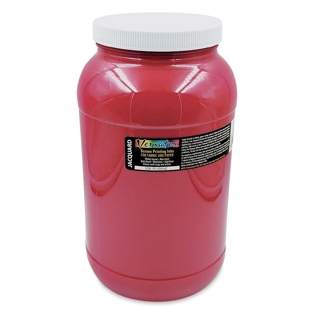 Open in modal - Jacquard Versatex Screen Printing Ink - Rubine, 128 oz jar