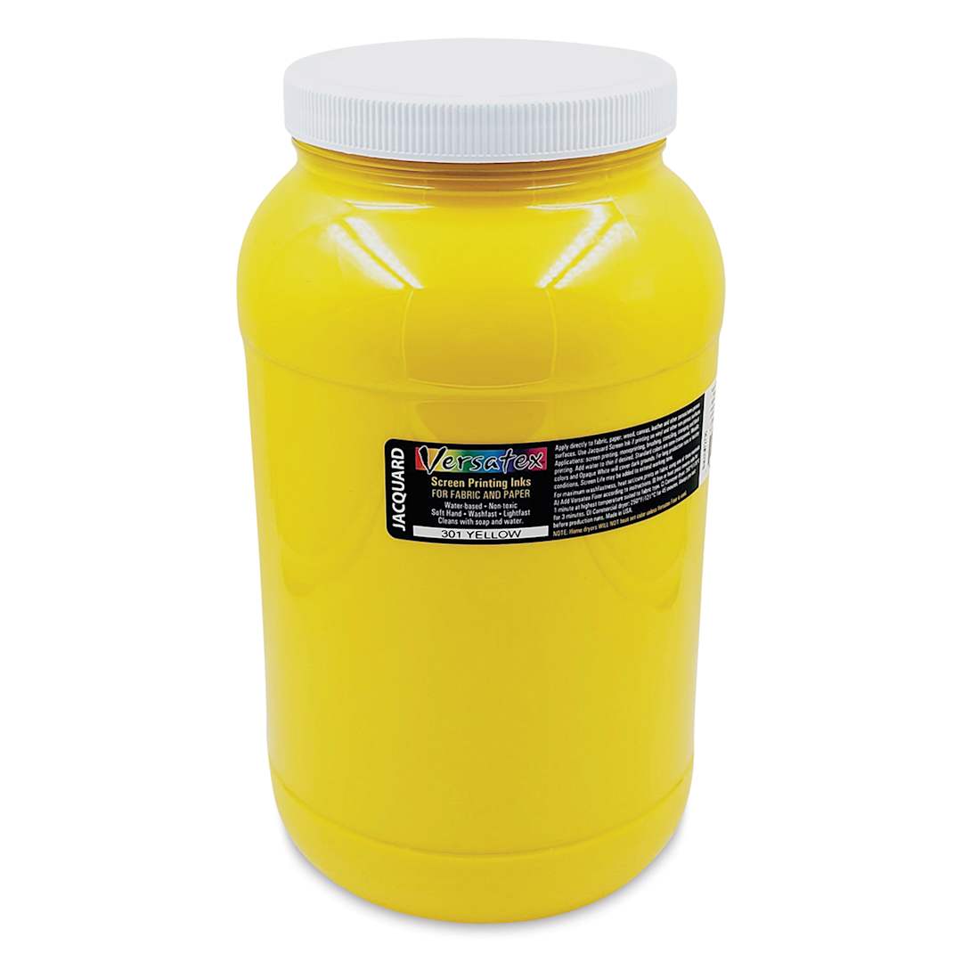 Open in modal - Jacquard Versatex Screen Printing Ink - Yellow, 128 oz jar