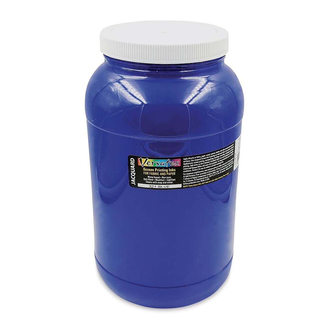 Open in modal - Jacquard Versatex Screen Printing Ink - Blue, 128 oz jar