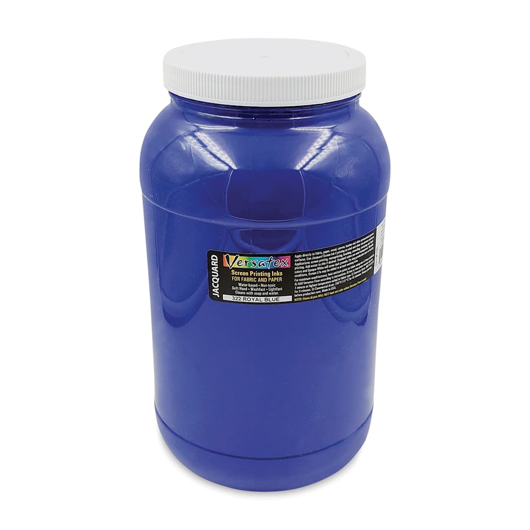 Open in modal - Jacquard Versatex Screen Printing Ink - Royal Blue, 128 oz jar