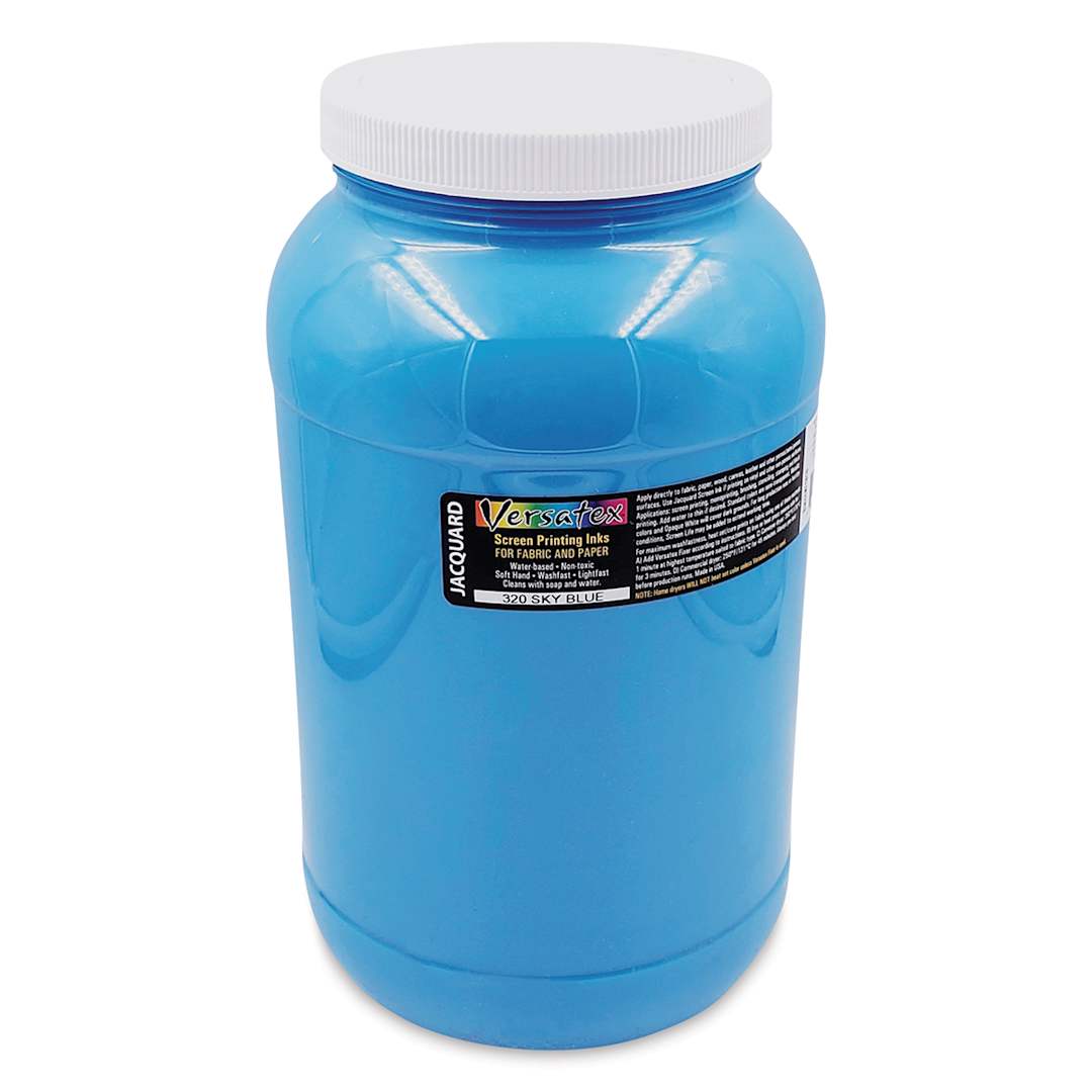 Open in modal - Jacquard Versatex Screen Printing Ink - Sky Blue, 128 oz jar