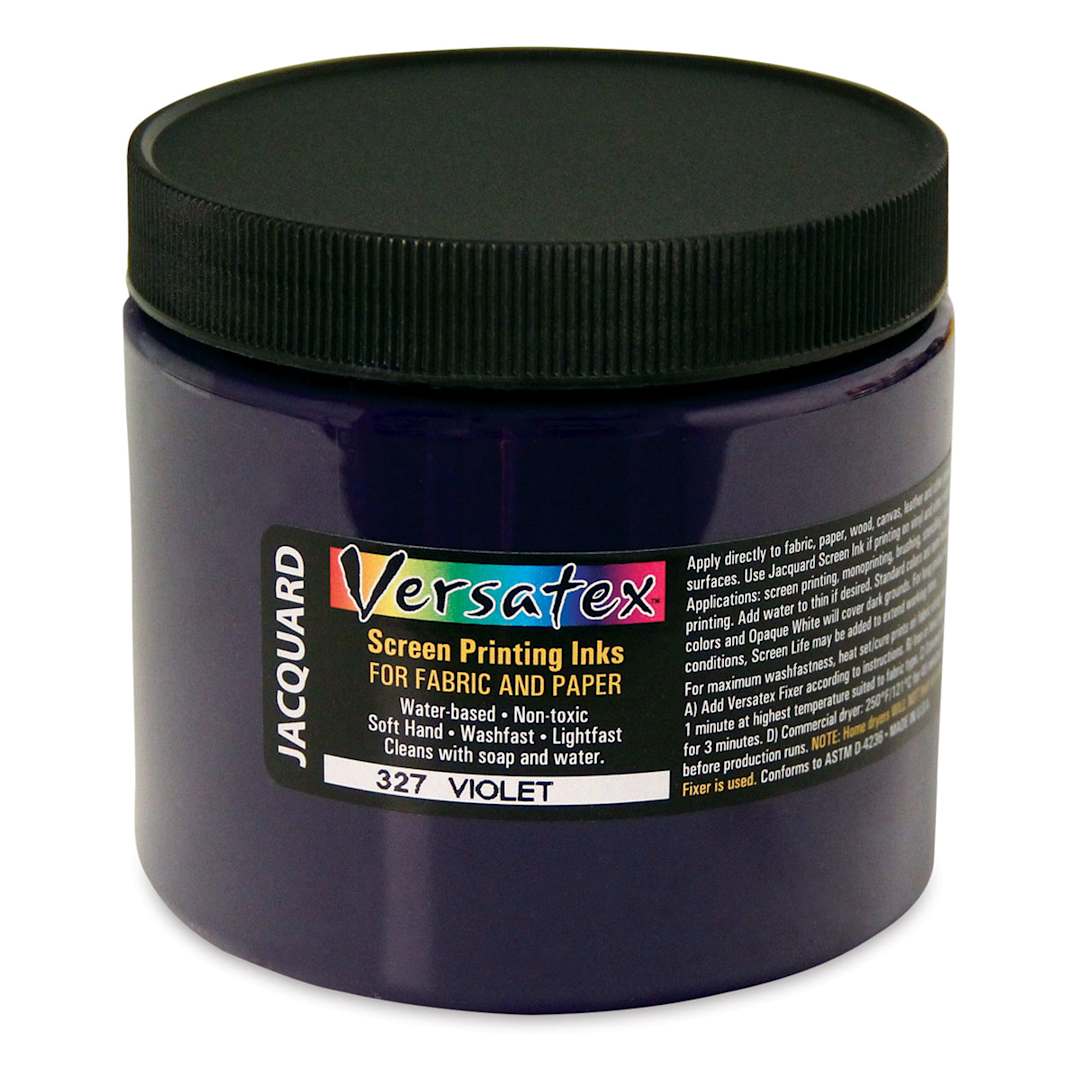 Open in modal - Jacquard Versatex Screen Printing Ink - Violet, 16 oz jar