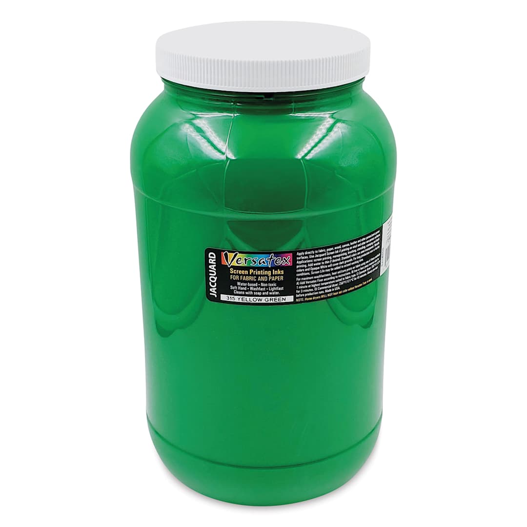 Open in modal - Jacquard Versatex Screen Printing Ink - Yellow Green, 128 oz jar