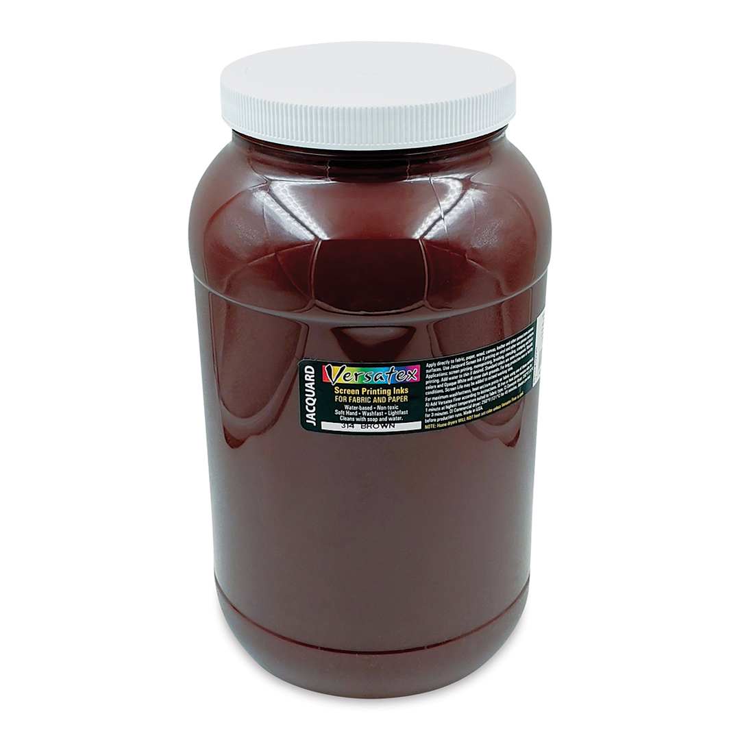 Open in modal - Jacquard Versatex Screen Printing Ink - Brown, 128 oz jar