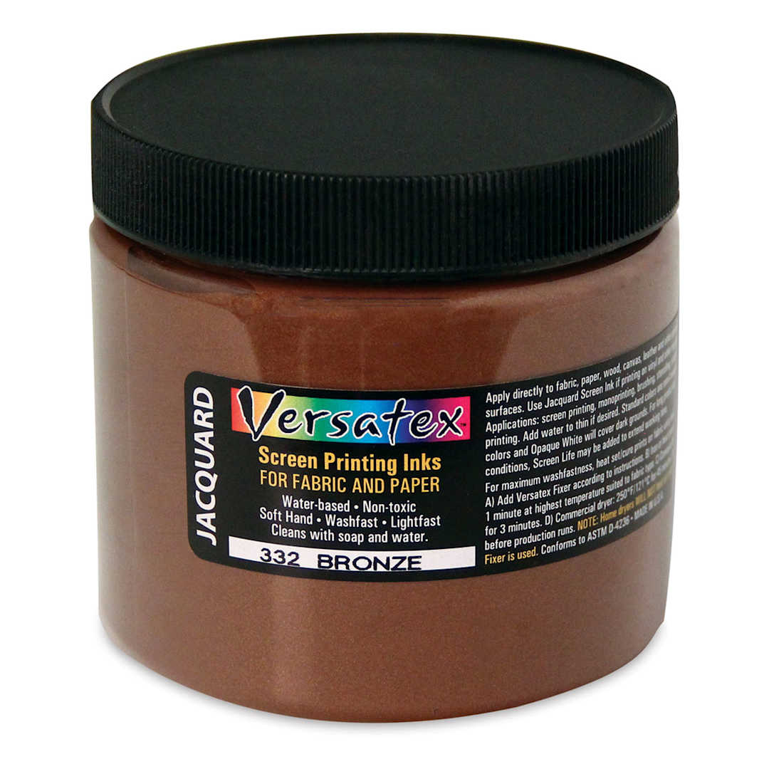Open in modal - Jacquard Versatex Screen Printing Ink - Pearlized Bronze, 16 oz jar
