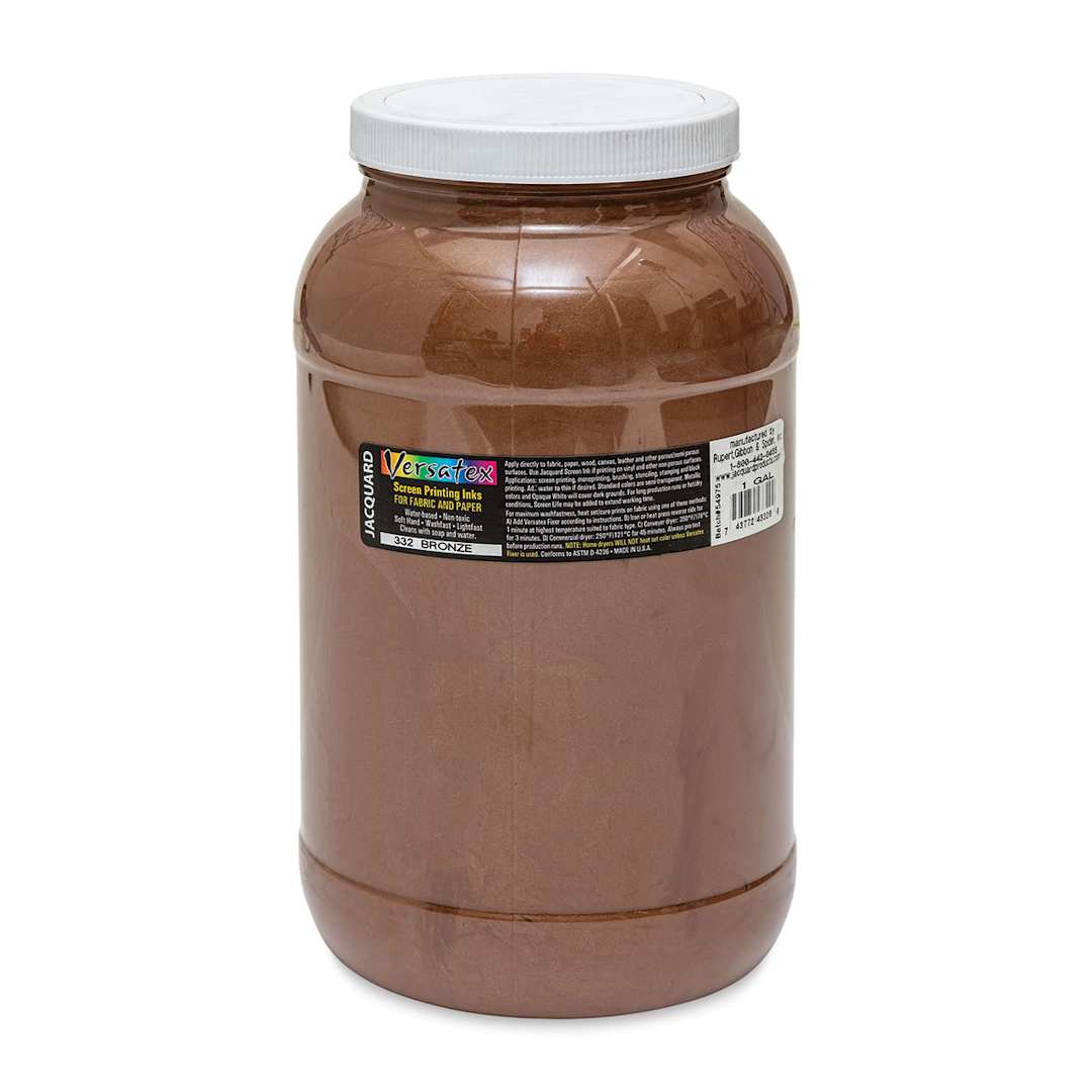 Open in modal - Jacquard Versatex Screen Printing Ink - Pearlized Bronze, 128 oz jar