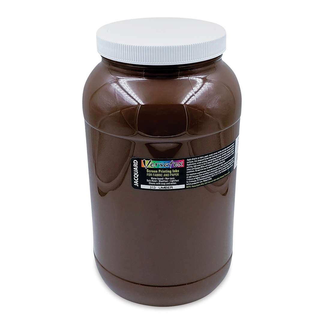 Open in modal - Jacquard Versatex Screen Printing Ink - Umber, 128 oz jar