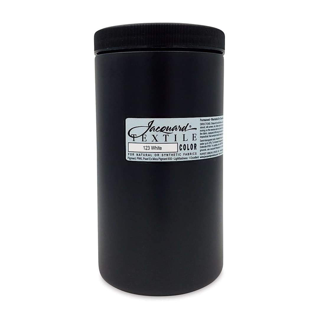 Open in modal - Jacquard Textile Color - White, 32 oz jar