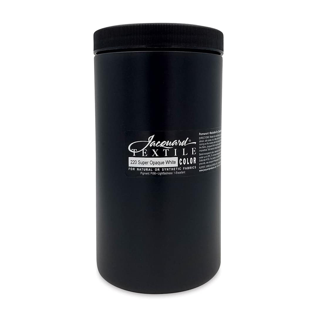 Open in modal - Jacquard Textile Color - Opaque White, 32 oz jar