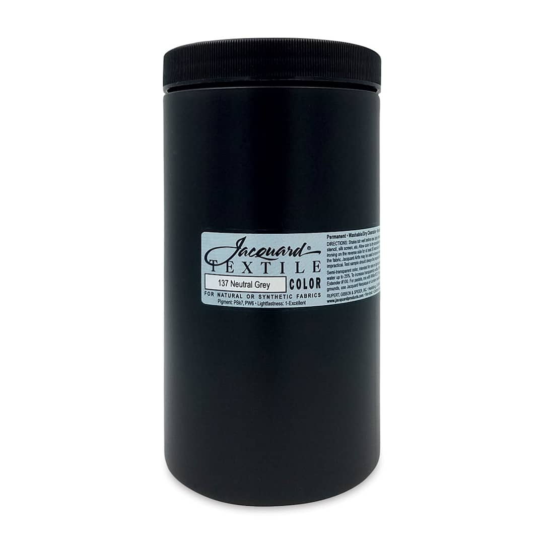 Open in modal - Jacquard Textile Color - Neutral Gray, 32 oz jar