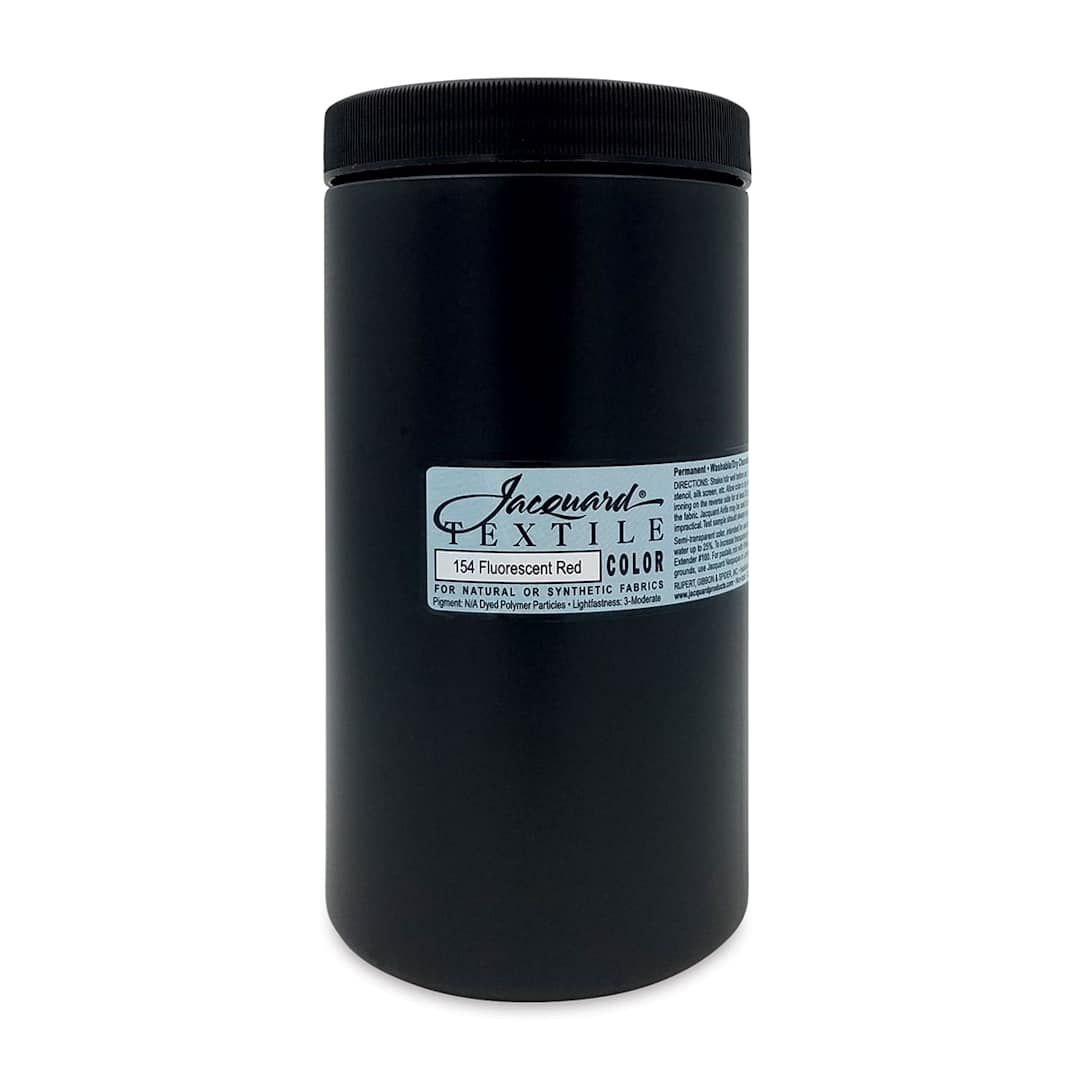 Open in modal - Jacquard Textile Color - Fluorescent Red, 32 oz jar