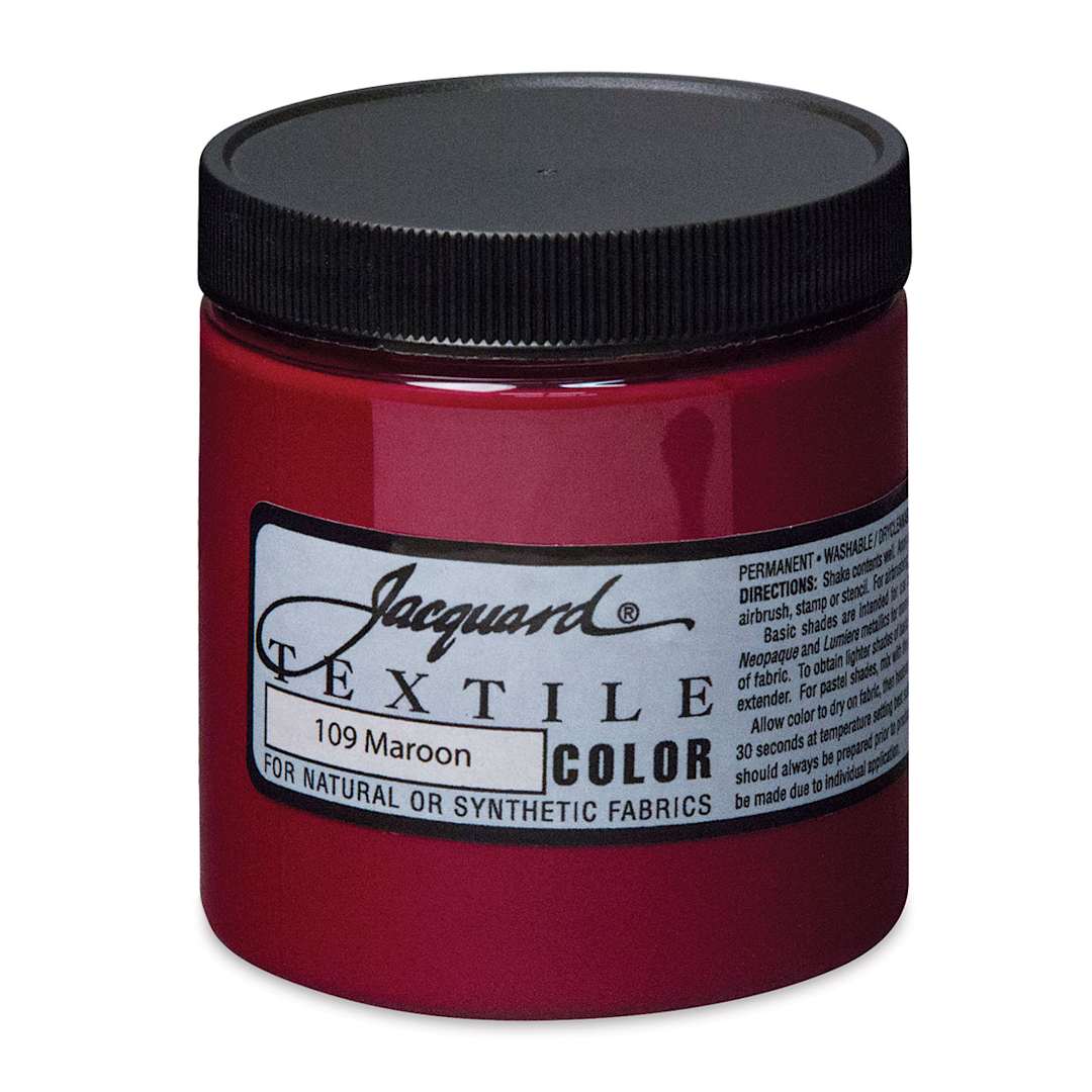 Open in modal - Jacquard Textile Color - Maroon, 8 oz jar