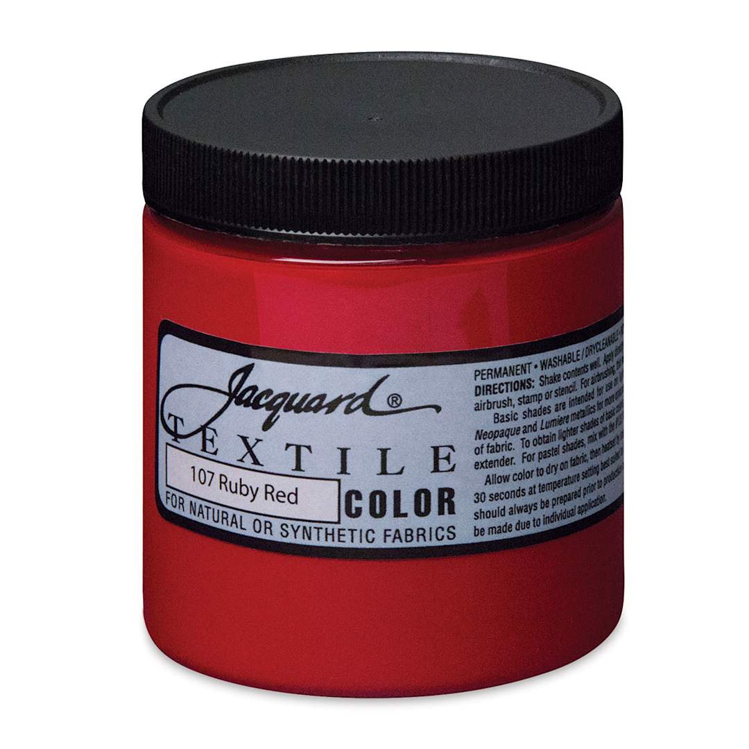 Open in modal - Jacquard Textile Color - Ruby Red, 8 oz jar
