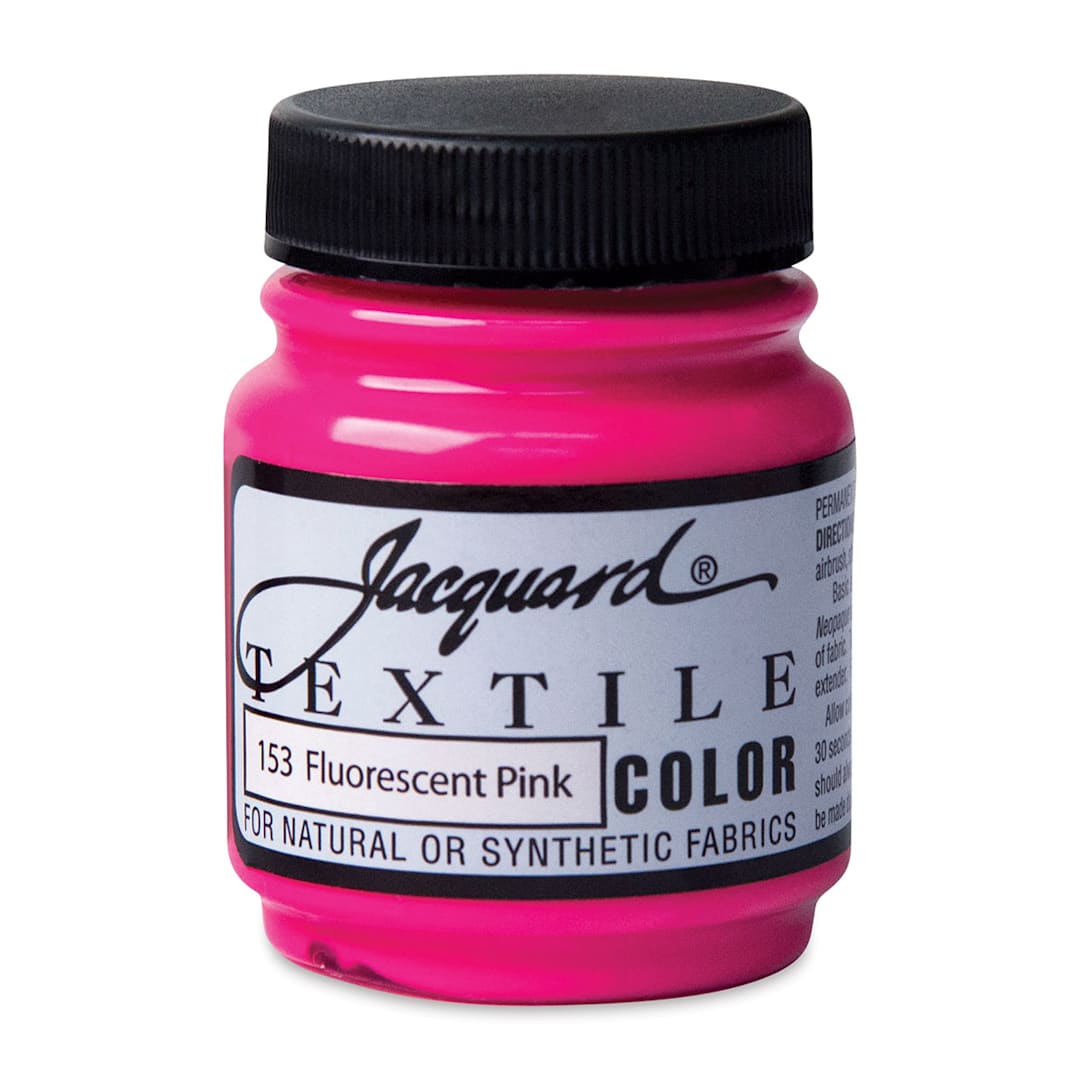 Open in modal - Jacquard Textile Color - Fluorescent Pink, 2.25 oz jar