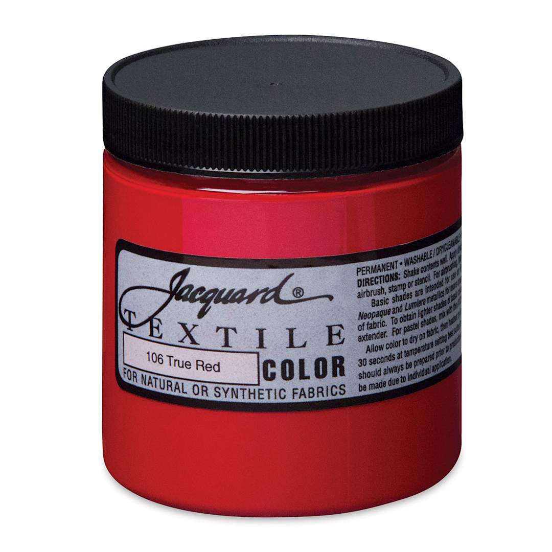 Open in modal - Jacquard Textile Color - True Red, 8 oz jar