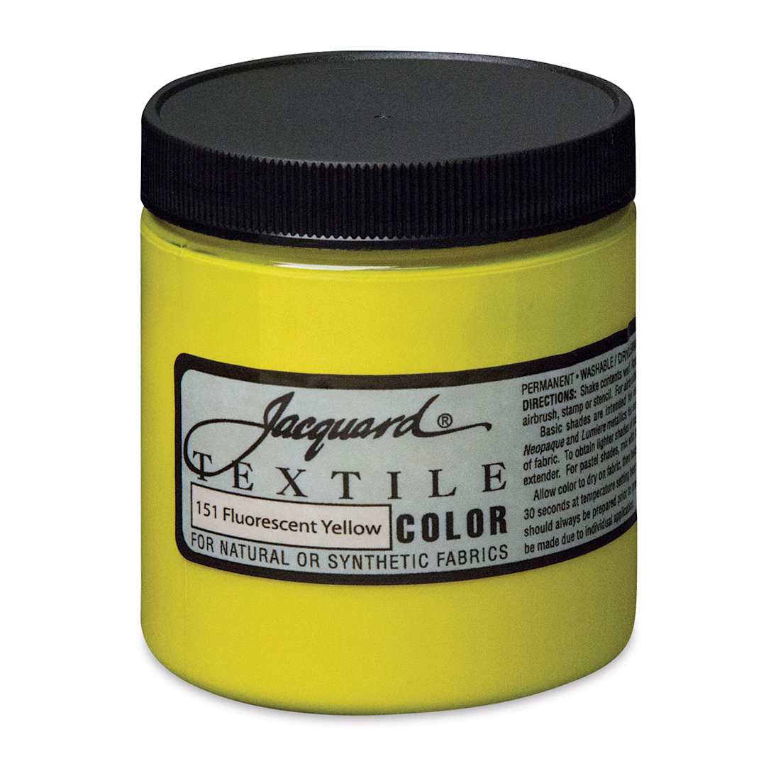 Open in modal - Jacquard Textile Color - Fluorescent Yellow, 8 oz jar