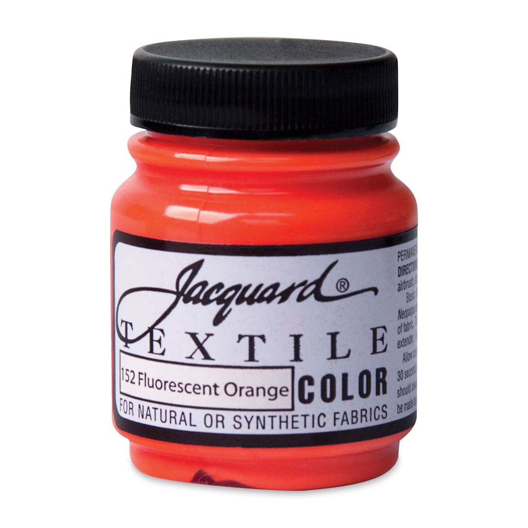 Open in modal - Jacquard Textile Color - Fluorescent Orange, 2.25 oz jar
