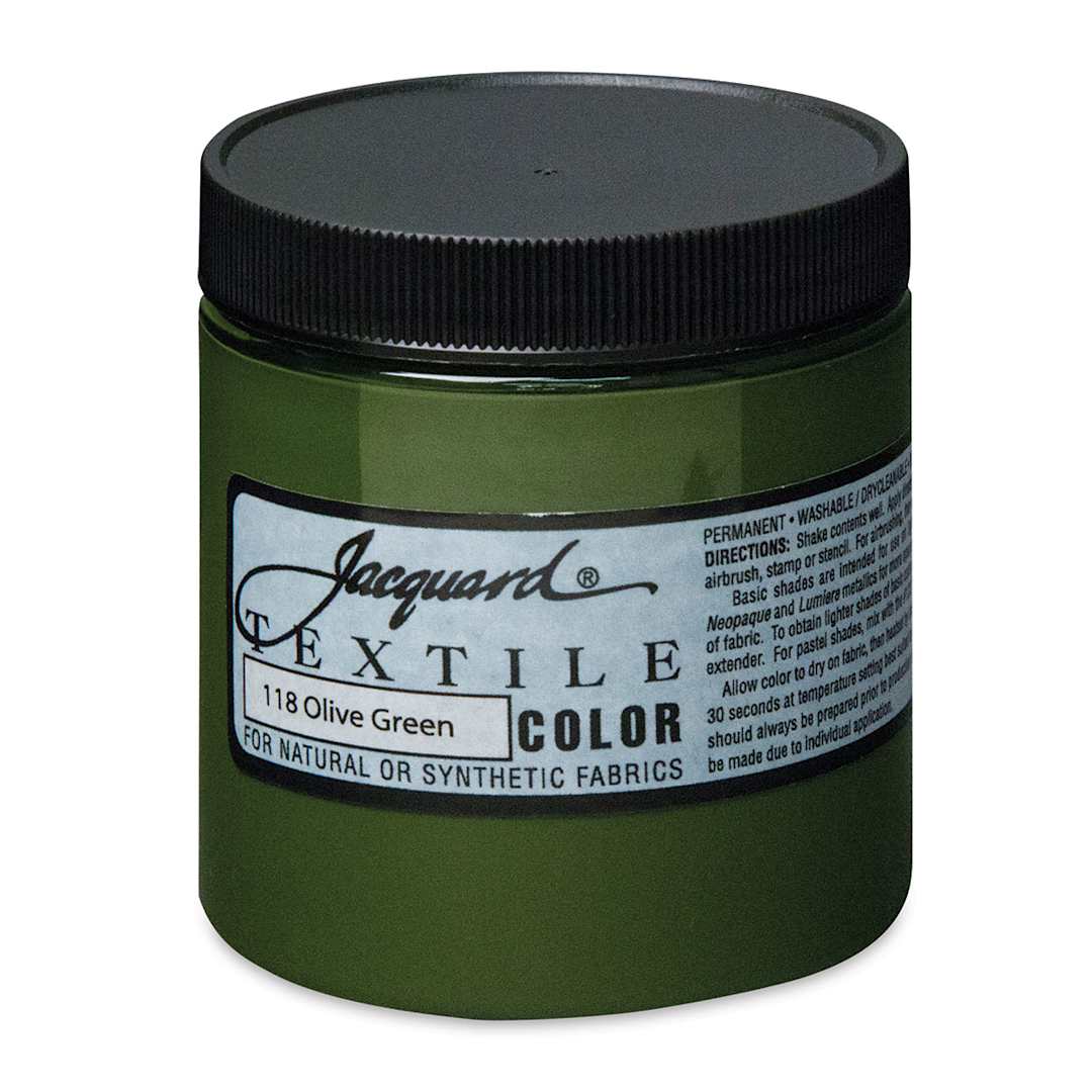 Open in modal - Jacquard Textile Color - Olive Green, 8 oz jar